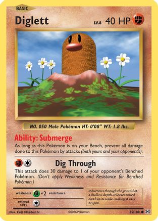 Diglett (055/108) [XY  Evolutions] Normal - Common