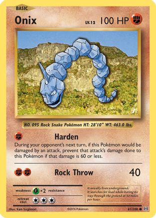 Onix (061/108) [XY  Evolutions] Reverse Holofoil - Common