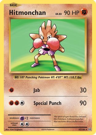 Hitmonchan (062/108) [XY  Evolutions] Holofoil - Holo Rare