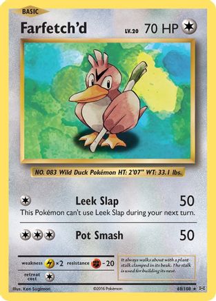 Farfetch'd (068/108) [XY  Evolutions] Reverse Holofoil - Rare