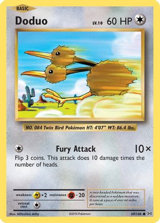 Doduo (069/108) [XY  Evolutions] Normal - Common
