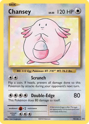 Chansey (070/108) [XY  Evolutions] Holofoil - Holo Rare