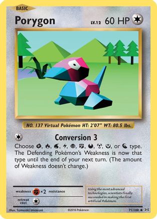 Porygon (071/108) [XY  Evolutions] Normal - Uncommon