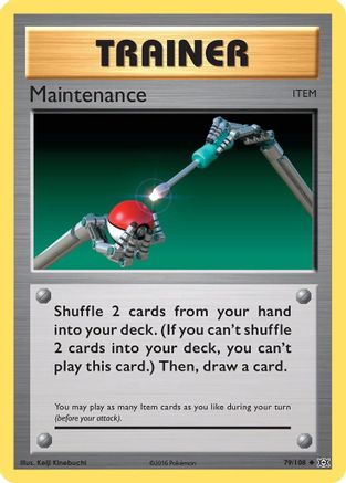 Maintenance 079  - Reverse Holofoil XY  Evolutions - Uncommon