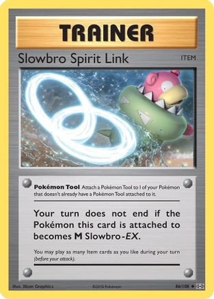 Slowbro Spirit Link (086/108) [XY  Evolutions] Reverse Holofoil - Uncommon