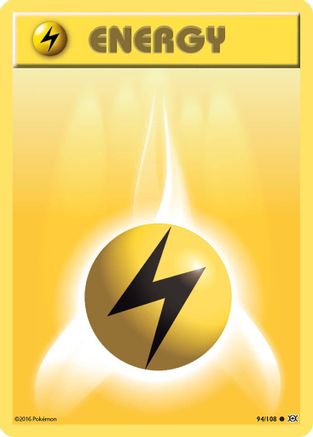 Lightning Energy 094  - Reverse Holofoil XY  Evolutions - Common