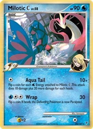Milotic C - 35/147 (DPPt Supreme Victors)/147  - Holofoil Deck Exclusives - Holo Rare