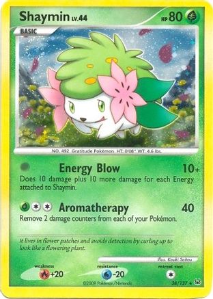 Shaymin (DPPt Platinum) (38/127) [Deck Exclusives] Holofoil - Holo Rare
