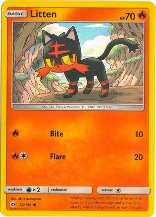 Litten (Water Web Holo) (024/149) [Miscellaneous Cards & Products] Holofoil - Promo