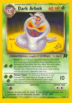 Dark Arbok [W Stamped] (019) [WoTC Promo] Normal - Promo