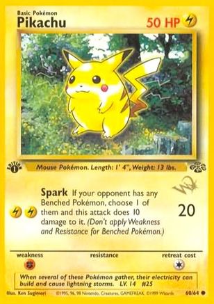 Pikachu [W Stamped] (060) [WoTC Promo] Normal - Promo