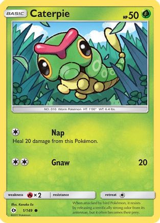 Caterpie (001/149) [SM Base Set] Normal - Common