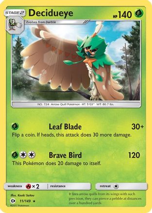 Decidueye (011/149) [SM Base Set] Normal - Rare