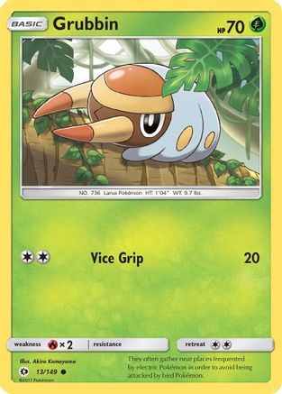 Grubbin (013/149) [SM Base Set] Normal - Common