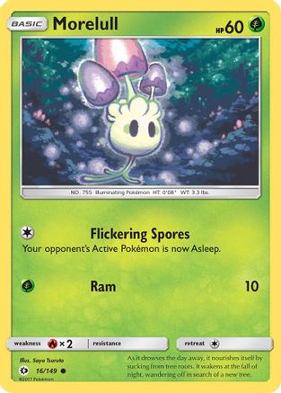 Morelull 016  SM Base Set - Common