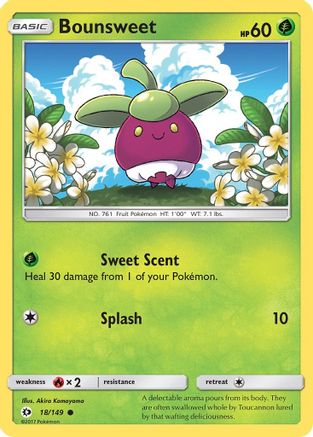 Bounsweet (018/149) [SM Base Set] Normal - Common