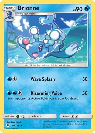 Brionne (040/149) [SM Base Set] Reverse Holofoil - Uncommon