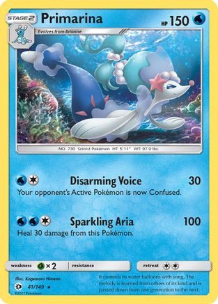 Primarina (041/149) [SM Base Set] Normal - Rare