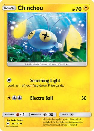 Chinchou (049/149) [SM Base Set] Reverse Holofoil - Common