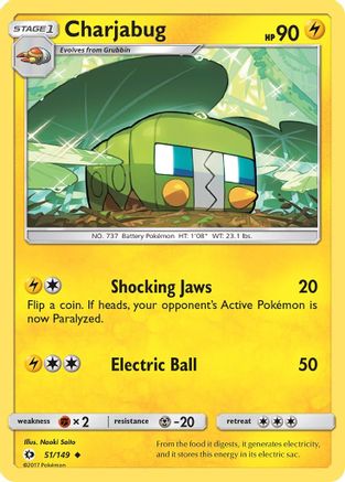 Charjabug (051/149) [SM Base Set] Normal - Uncommon