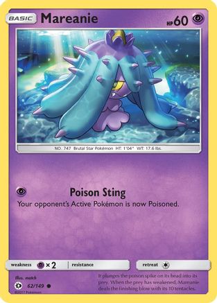 Mareanie 062  SM Base Set - Common
