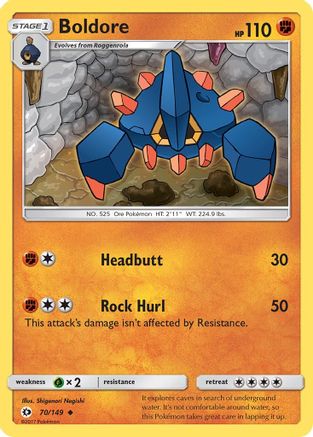 Boldore (070/149) [SM Base Set] Normal - Uncommon