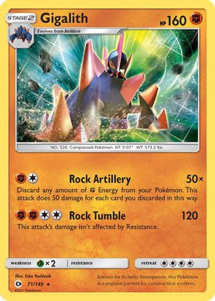 Gigalith (071/149) [SM Base Set] Holofoil - Holo Rare