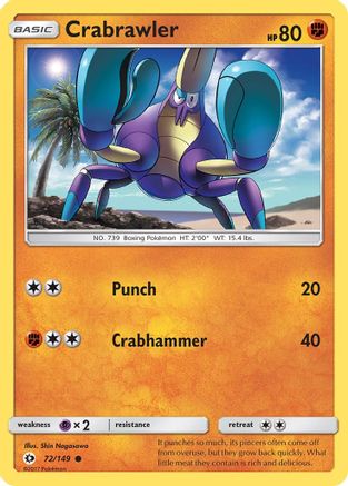 Crabrawler (072/149) [SM Base Set] Normal - Common