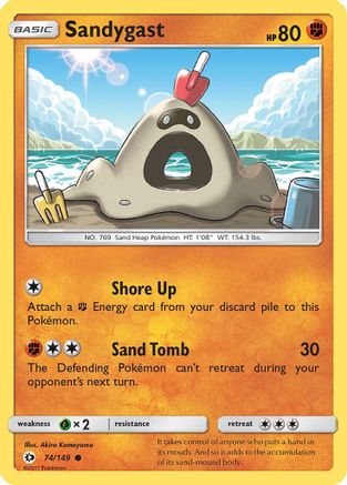 Sandygast (074/149) [SM Base Set] Reverse Holofoil - Common