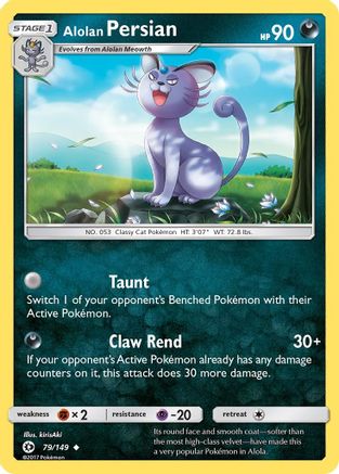 Alolan Persian (079/149) [SM Base Set] Normal - Uncommon