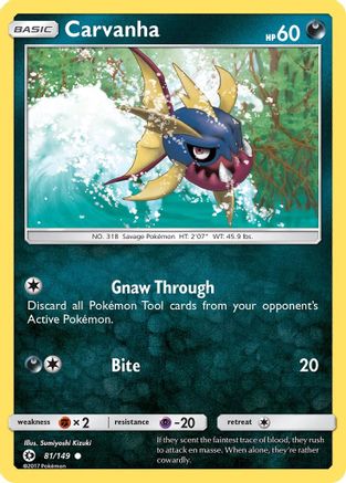Carvanha (081/149) [SM Base Set] Normal - Common