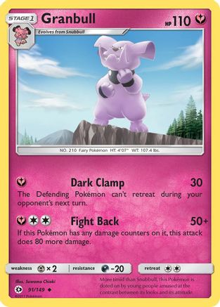 Granbull (091/149) [SM Base Set] Reverse Holofoil - Uncommon