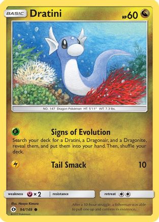 Dratini (094/149) [SM Base Set] Reverse Holofoil - Common