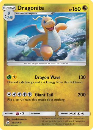 Dragonite (096/149) [SM Base Set] Holofoil - Holo Rare