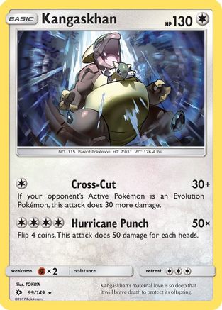 Kangaskhan (099/149) [SM Base Set] Holofoil - Holo Rare