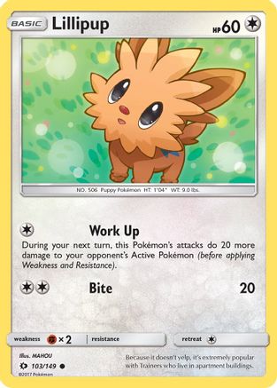 Lillipup (103/149) [SM Base Set] Normal - Common