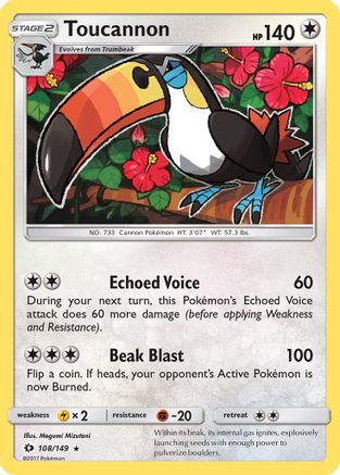Toucannon (108/149) [SM Base Set] Normal - Rare