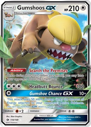 Gumshoos GX (110/149) [SM Base Set] Holofoil - Ultra Rare