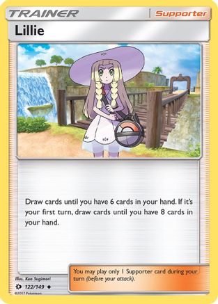 Lillie (122/149) [SM Base Set] Reverse Holofoil - Uncommon