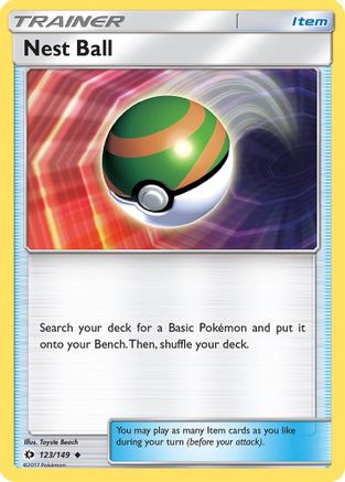 Nest Ball 123  SM Base Set - Uncommon