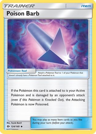 Poison Barb (124/149) [SM Base Set] Normal - Uncommon