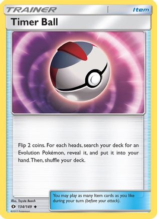 Timer Ball (134/149) [SM Base Set] Normal - Uncommon