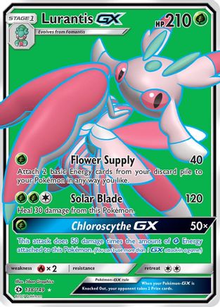 Lurantis GX (Full Art) 138  - Holofoil SM Base Set - Ultra Rare