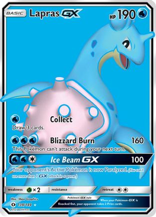 Lapras GX (Full Art) (139/149) [SM Base Set] Holofoil - Ultra Rare