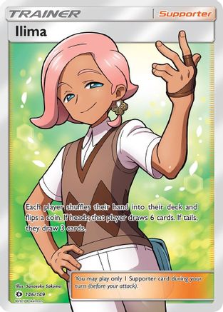Ilima (Full Art) (146/149) [SM Base Set] Holofoil - Ultra Rare