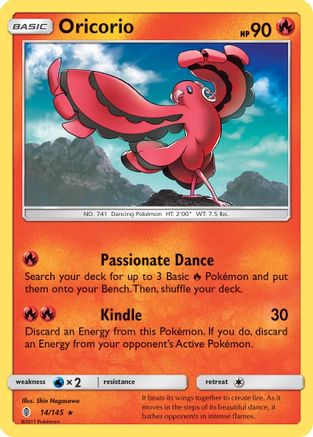 Oricorio (14) (14) 014/145  SM  Guardians Rising - Rare