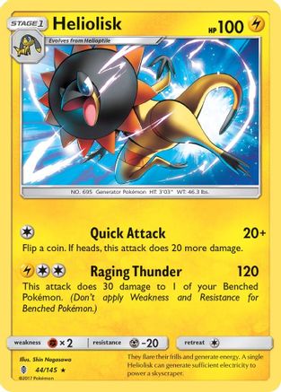 Heliolisk (44/145) [SM  Guardians Rising] Normal - Rare