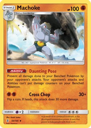 Machoke 064/145  SM  Guardians Rising - Uncommon