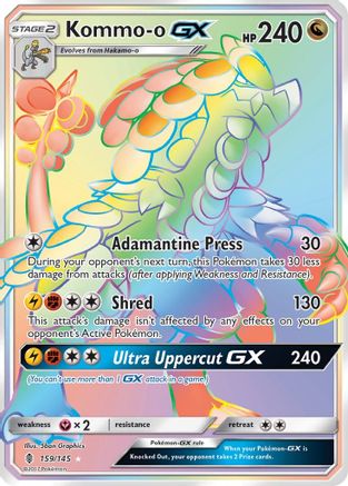 Kommo-o GX (Secret) (159/145) [SM  Guardians Rising] Holofoil - Secret Rare