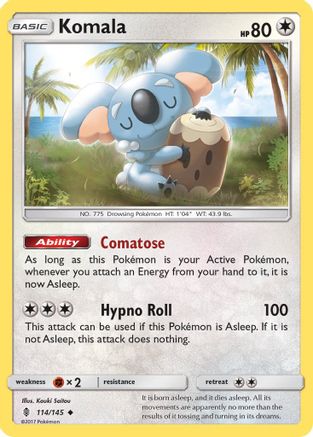 Komala (114/145) [SM  Guardians Rising] Reverse Holofoil - Uncommon
